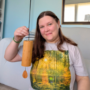 Forest Chime Sound Bath Spectrogram T-Shirt | Aligned Muse Sound Wave Art Tee