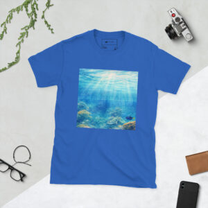 Aqua Chime Spectrogram Tee Spectrogram T-Shirt | Aligned Muse Sound Wave Art Tee