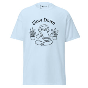 Slow Down Singing Bowl Sloth T-Shirt